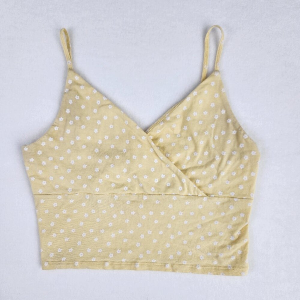 Hollister Womens Crop Top Size L Yellow‎